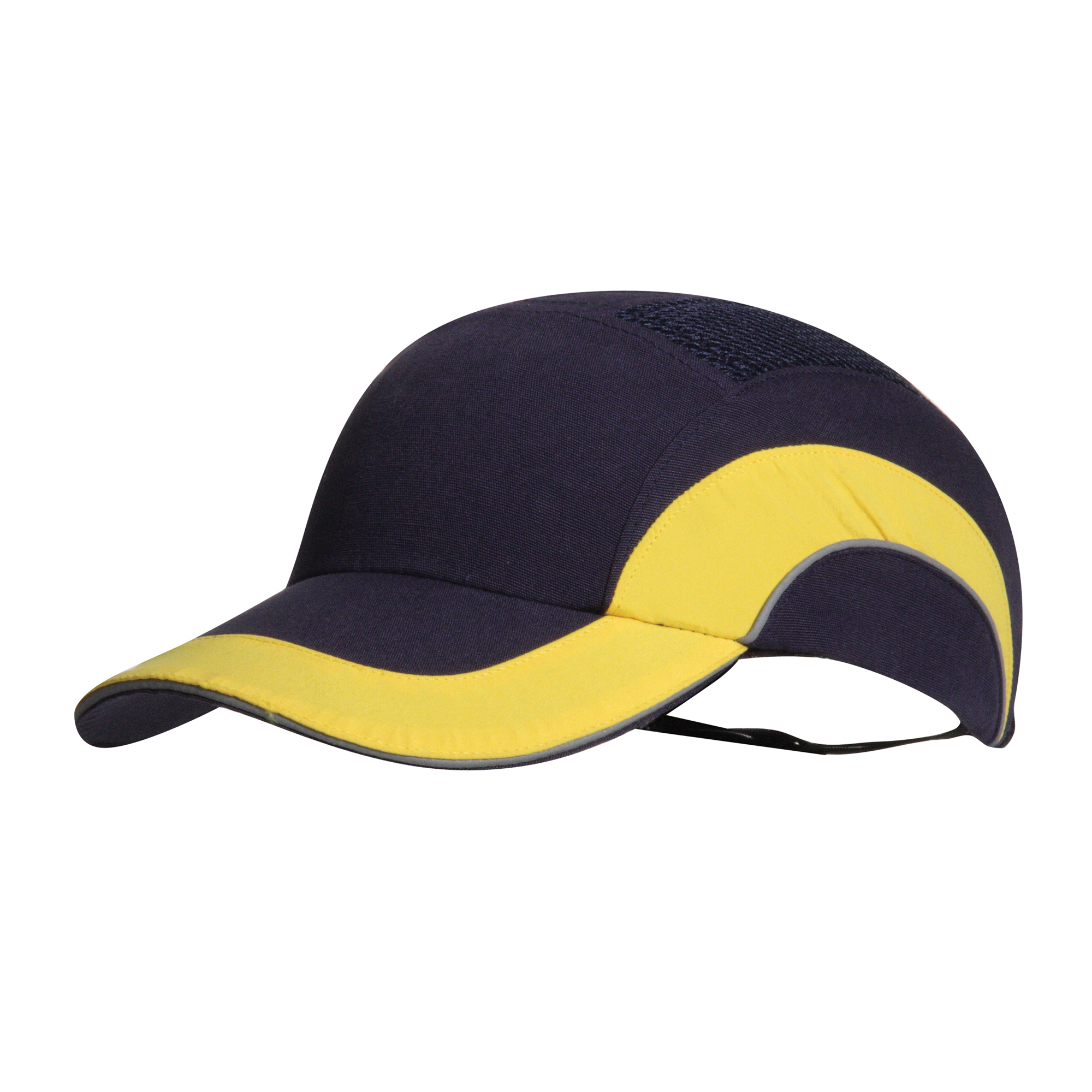 Hardcap™ A1+ Bump Cap - 7cm Peak - Navy / Yellow